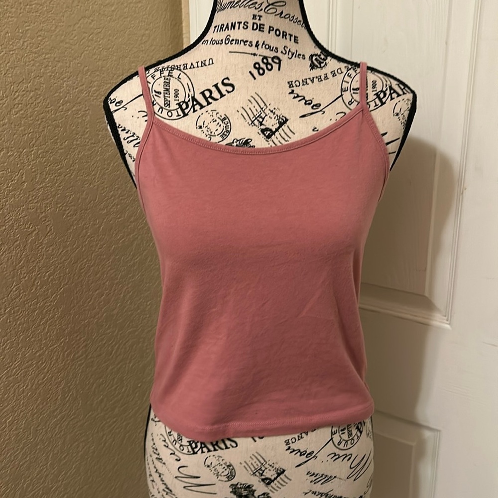 Wild fable crop tank top with spaghetti straps